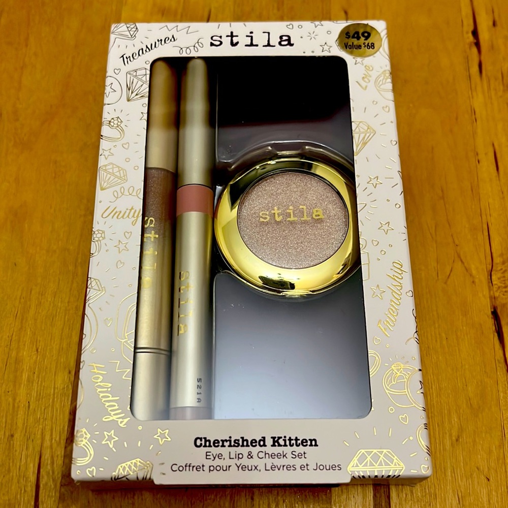 Stila Cherished Kitten Eye, lip & cheek Set